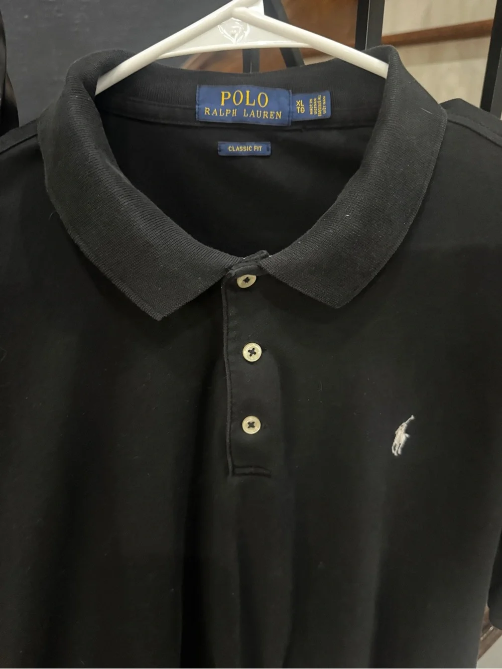 XL Polo by Ralph Lauren Men’s Black Classic Pique Polo Shirt